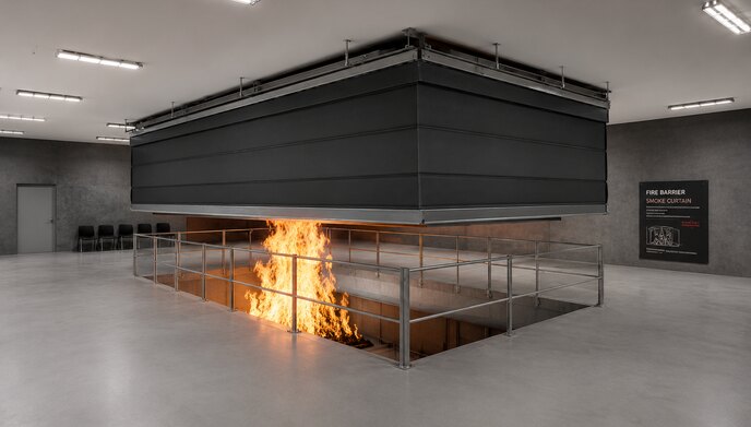 Accordion Fire Curtain